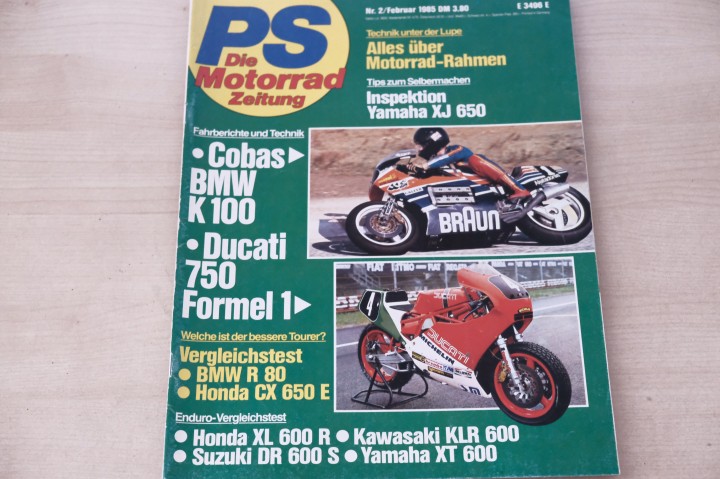 Deckblatt PS Sport Motorrad (01/1985)